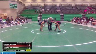 135 lbs Quarterfinals (8 Team) - Shayla Peralta, Osborne vs Carmelina Tercero, Gilmer