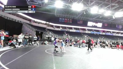 117 lbs Semifinal - Juliette Ruiz, Team Kentucky vs Hannah Herrera, Missouri Blue
