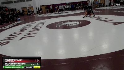 141 lbs Champ. Round 2 - Kaiden Schrandt, UW - La Crosse vs Brayden Sonnentag, Minnesota State Mankato