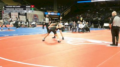 106 Class 3 lbs Semifinal - Tucker Williams, Hillsboro vs Immanuel Matteson, Whitfield