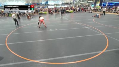 150 lbs Champ. Round 2 - Jaxon Workman, Unattached vs Daniel Loughren, Lake Gibson Braves