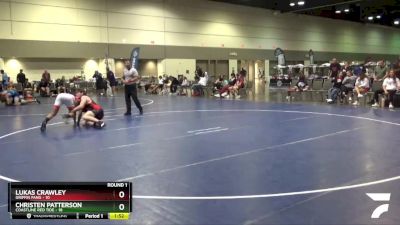 152 lbs Round 1 (16 Team) - Lukas Crawley, Griffin Fang vs Christen Patterson, Coastline Red Tide