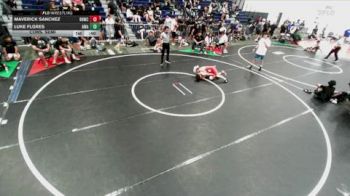 113 lbs Cons. Semi - Luke Flores, Arete Wrestling Academy vs Maverick Sanchez, Rough House Wrestling Club