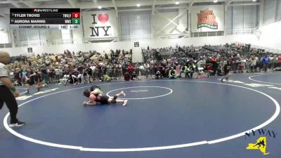 110 lbs Champ. Round 2 - Tyler Trovei, Tri-State Wrestling Club (Hudson Valley) vs Aurora Maring, WRCL Wrestling Club