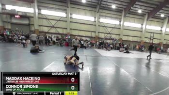 90 lbs Quarterfinal - Connor Simons, Sons Of Atlas vs Maddax Hacking, Uintah Jr High Wrestling