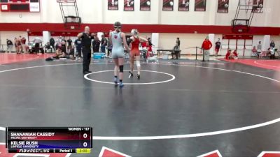 117 lbs Round 2 - Kelsie Rush, Linfield University vs Shananiah Cassidy, Pacific University