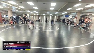 97 lbs Quarterfinal - Ayden Tokita, East Idaho Elite vs Ranger Zickgraf, Fighting Squirrels WC