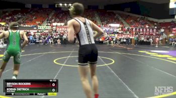 4A 113 lbs Quarterfinal - Bryson Rockers, Paola vs Koehn Dietrich, Mulvane