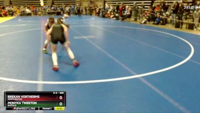 100 lbs Cons. Semi - Monyka Tweeton, Buffalo vs Brekan Vortherms, Worthington