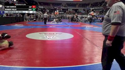 6A 106 lbs Cons. Round 2 - Leo Garcia, Jasper vs Robert Felix, Northridge High School