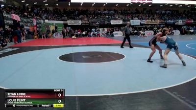 125 lbs Quarterfinal - Titan Linne, Ketchikan High School vs Louie Flint, Eagle River High School