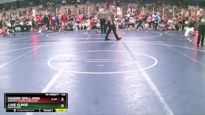 125 lbs Cons. Round 4 - Luke Klinge, Unattached vs Xander Gfell-King, Burnett Trained Wrestling