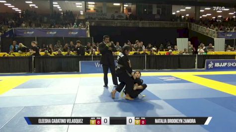 Natalia Brooklyn Zamora vs Eleesha Cabatino Velasquez 2026 Pan Kids Jiu-Jitsu IBJJF Championship
