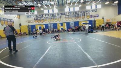 126 lbs Champ. Round 2 - Preston Williams, Cowboy vs Rhett Durden, Bartram Trail
