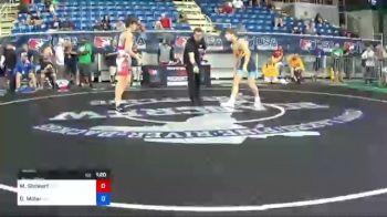 132 lbs Consi Of 16 #1 - Mason Stewart, Michigan vs Damen Miller, Arizona