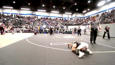 55 lbs Semifinal - Emmett Alvarado, Comanche Takedown Club vs Ayden Thomas, OKC Saints Wrestling