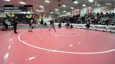 135 lbs Cons. Round 3 - Izabella Contreras, Coastal Academy vs Samantha Shang, Etiwanda