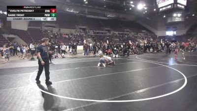 112 lbs Champ. Round 2 - Evelyn Petrosky, Black Fox Wrestling Academy vs Sadie Trent, Pueblo West Storm Wrestling