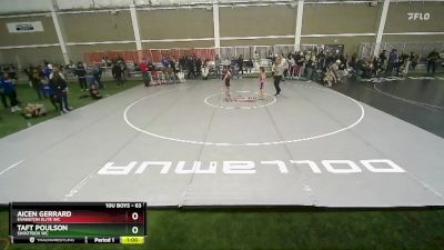 63 lbs Cons. Round 5 - Aicen Gerrard, Evanston Elite WC vs Taft Poulson, Shootbox WC