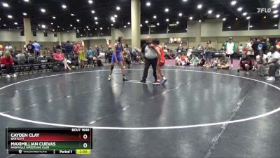 95 lbs Round 2 - Maximillian Cuevas, Nashville Wrestling Club vs Cayden Clay, Bartlett