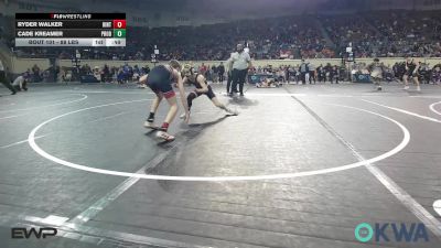 88 lbs Consi Of 8 #1 - Ryder Walker, Hinton Takedown Club vs Cade Kreamer, Prodigy Elite Wrestling