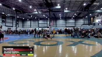 126 lbs Placement Matches (8 Team) - Eli Horton, COMBAT ATHLETICS vs Soloman Randall, HEADHUNTERS - GREEN