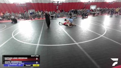 170 lbs Champ. Round 2 - Nathan Lenz-Messman, Wisconsin vs Gavin Hinderman, Sarbacker Wrestling Academy