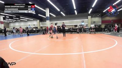 113 lbs 3rd Place - Ethan Crawford-Daily, Eaton High School Wrestling vs Kai Makridakis, Best Trained Wrestling