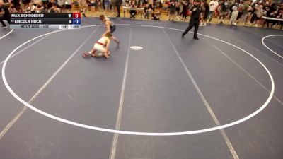 106 lbs Champ. Round 1 - Max Schroeder, WI vs Lincoln Huck, IA