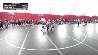 12U Boys - 98 lbs Champ. Round 1 - Jackson Butzler, Parkview Albany Youth Wrestling vs Isaac Garcia, Wisconsin