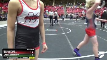 115 lbs Cons. Round 2 - James Greenleaf, Pratt Wrestling Club vs Eli Martinez, Maize Wrestling Club