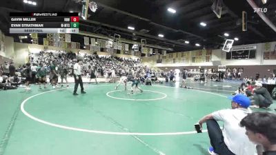 74 lbs Semifinal - Gavin Miller, Rancho Bernardo WC vs Evan Strathman, MTC - MANTANONA TRAINING CENTE
