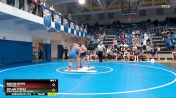 215 lbs Semis & 1st Wb (8 Team) - Dylan Steele, North Pontotoc High School vs Davyn Foyte, Lewisburg