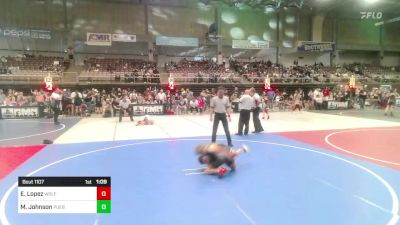 78 lbs Rr Rnd 1 - Elijah Lopez, Wolfpack WC vs Maddax Johnson, Pueblo County WC