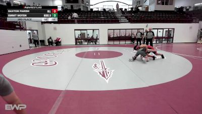 126 lbs 3rd Place - Daxton Parish, Hilldale vs Emmit Moten, Morris JH/HS Wrestling