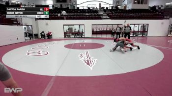 126 lbs 3rd Place - Daxton Parish, Hilldale vs Emmit Moten, Morris JH/HS Wrestling