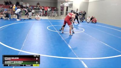 174 lbs Cons. Semi - Garrett Bakarich, Colorado School Of Mines vs Ethan DeLeon, Nebraska