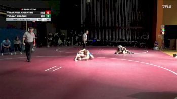 126 lbs Round 3 - Maxwell Valentine, Dubuque Senior vs Isaac Aragon, West Liberty