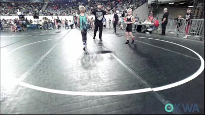 61 lbs Round Of 32 - Trent Korb, Vinita Kids Wrestling vs Kaysen Peters, Collinsville Cardinal Youth Wrestling