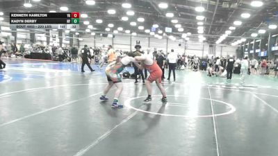 220 lbs Consi Of 8 #1 - Kenneth Hamilton, VA vs Kadyn Derby, NY