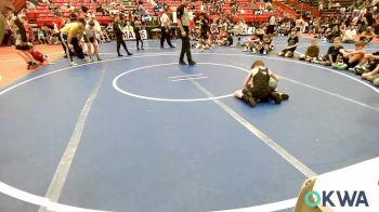 64 lbs Rr Rnd 3 - Easton Brown, Wildcats vs Colton Perry, Team Tulsa Wrestling Club