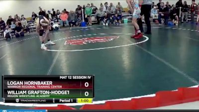 102 lbs Champ. Round 2 - William Grafton-Hodgetts, Region Wrestling Academy vs Logan Hornbaker, Warrior Regional Training Center