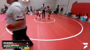 132 lbs Round 2 (6 Team) - Valencia Hernandez, Hired Guns Red vs Zoe Bennett, High Plains Marauders