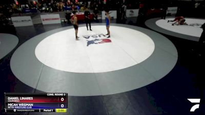 132 lbs Cons. Round 3 - Daniel Linares, California vs Micah Wegman, Betsu Wrestling Club