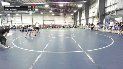 113 lbs Rr Rnd 1 - Brandon Gaither, Team Shutt Whittaker - HSB vs Cody Blevins, CKWA - HSB