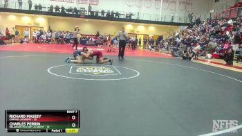 150 lbs Finals (8 Team) - Richard Massey, Caravel Academy vs Charles Perrin, Delaware Military Academy
