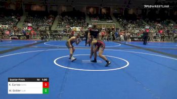 130 lbs Quarterfinal - Kayden Cartee, Sunkist Kids/Monster Garage vs William Golder, Clinton Youth