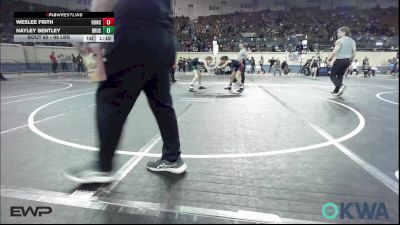 98 lbs Quarterfinal - Weslee Frith, Duncan Demon Wrestling vs Hayley Bentley, Brushy Wrestling Club