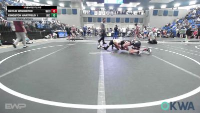 106 lbs Consolation - Baylin Wigington, Watonga Youth Wrestling vs Kingston Hartfield 1, OKC Saints Wrestling