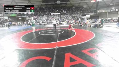 Boys 2A 138 lbs Champ. Round 1 - Anthony Sifuentes, Toppenish vs Cole Anderson, Port Angeles